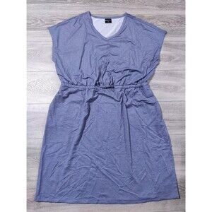 32 Degrees Cool Blue Romper Dress Summer Lightweight Women 2X Vacation Cruise